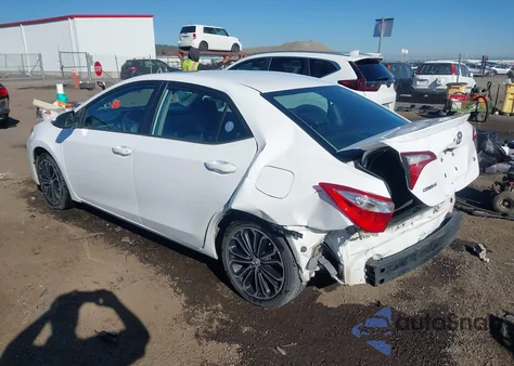 2015 Toyota Corolla S Plus из США, поврежденный, VIN 2T1BURHE0FC401418